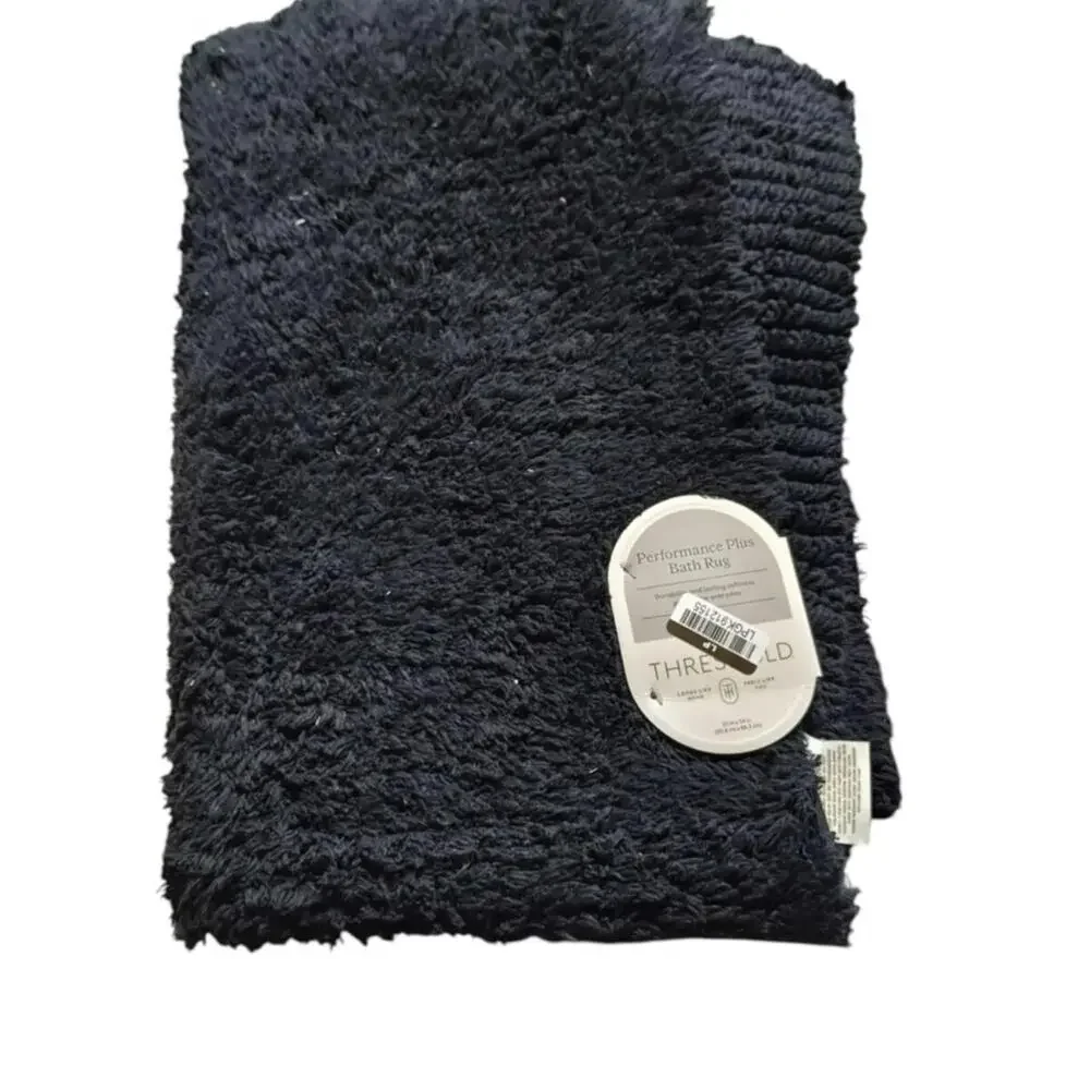 Performance Plus Bath Rug Black Threshold 20”X34”, 100% Cotton
